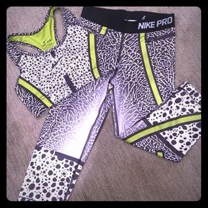 2 Piece Nike Pro Ladies workout Set